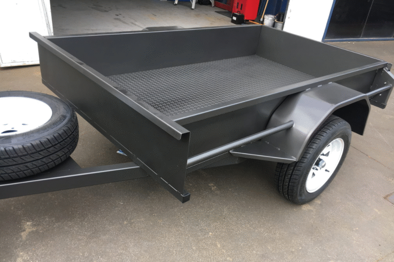 6x4 Box Trailer Single Axle