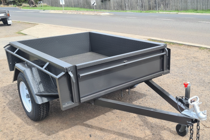 6x4 Heavy Duty Box Trailer Single Axle