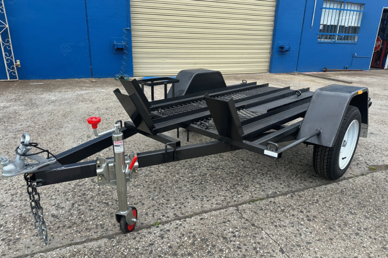 6×4 Mesh Floor Motor Bike Trailer
