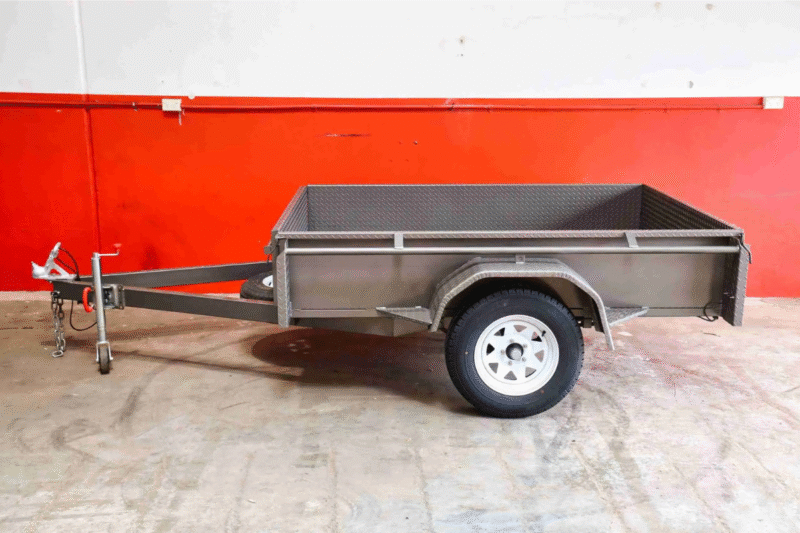 7x4 Heavy Duty Box Trailer Single Axle