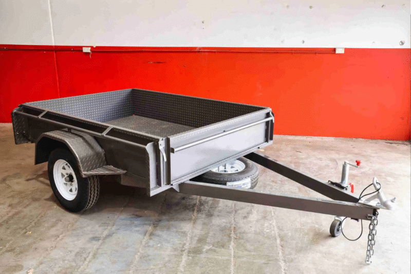 7x5 Heavy Duty Box Trailer Single Axle