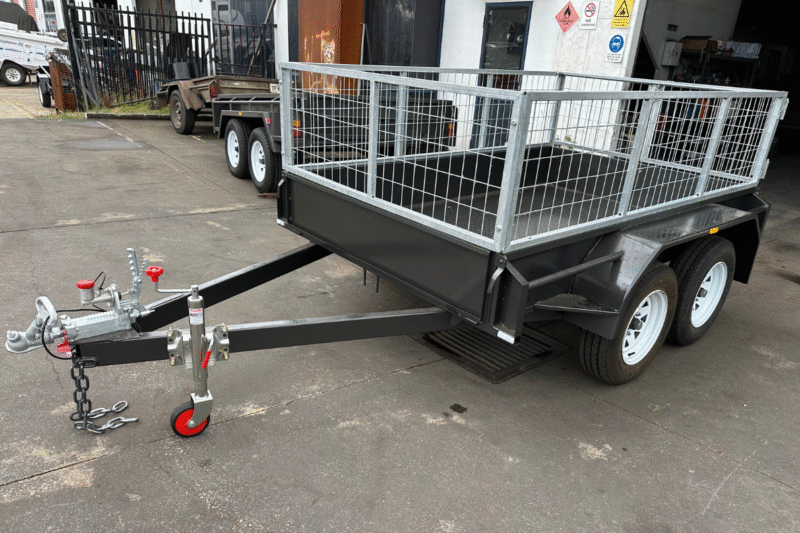 7x5 Tandem Trailer With 2ft High Cage