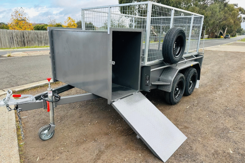 8x5 Tandem Trailer With Front Box And Ramp