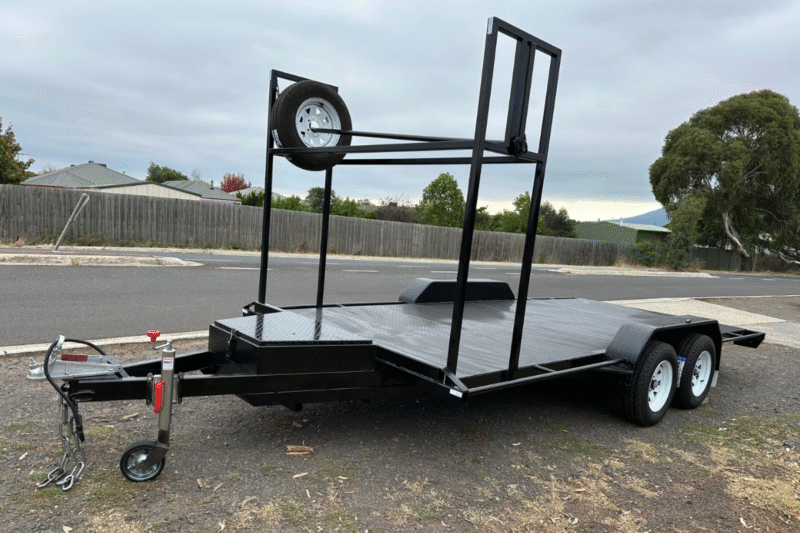 16x6’6” Car Carrier Trailer With Tool Box and Tyres Rack